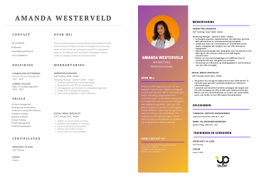 "Vergelijking tussen een goed CV en een slecht CV. Links een professioneel en scanbaar CV, rechts een rommelig en onduidelijk CV met weinig structuur en concrete resultaten."